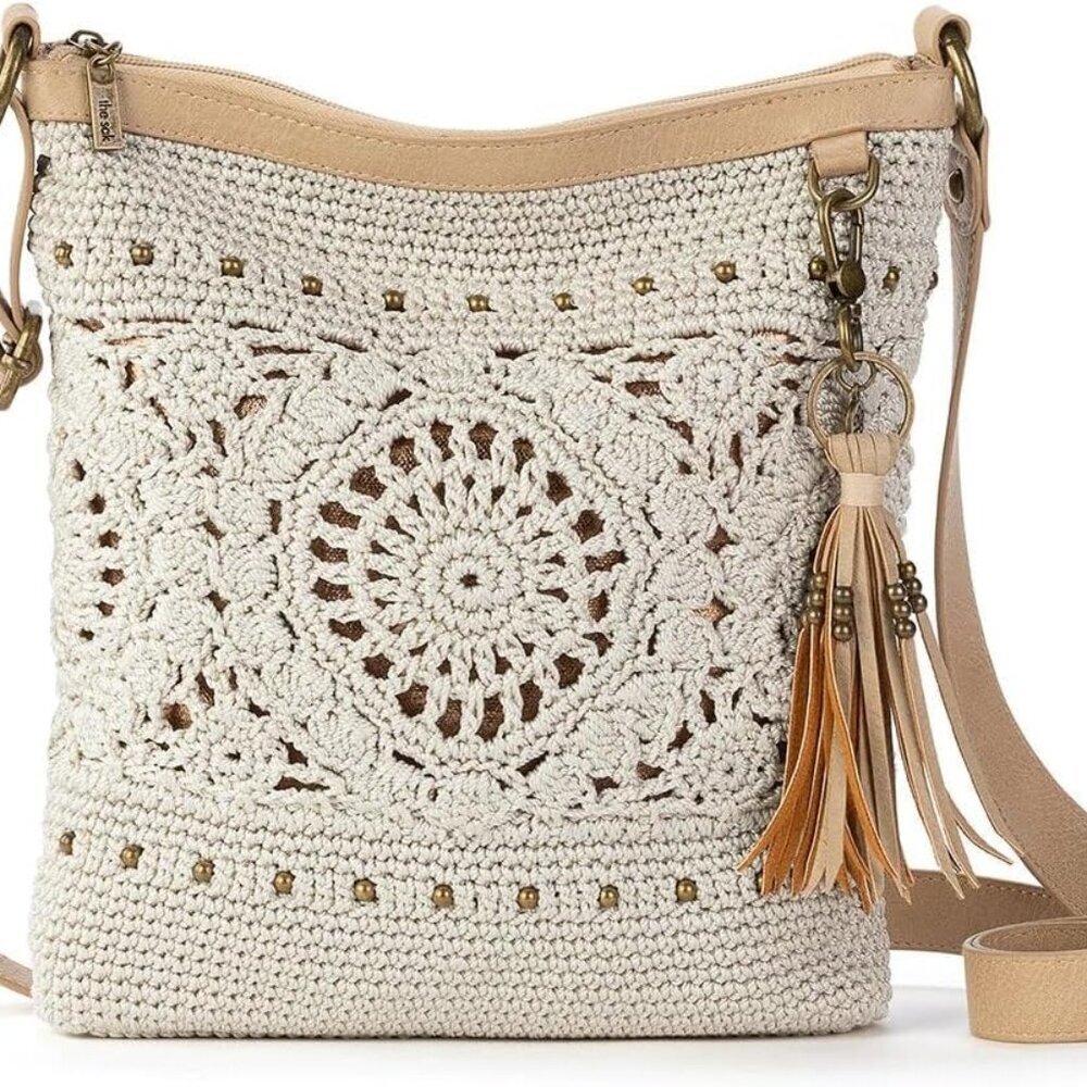 Lucia Crossbody Purse - Hand Crochet Women's Handbag for Everyday & Travel - Cro
